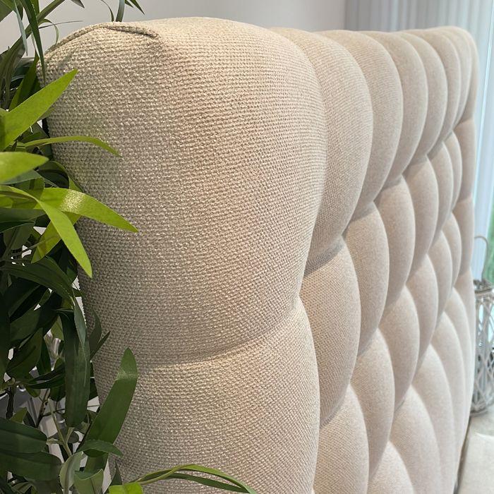 Mattress Set 160x200 Cm, Zen, 20 Cm, Firm, Summer/winter Side + Beige Base 20 Cm Thick + 2 Pillows + Duvet + Headboard