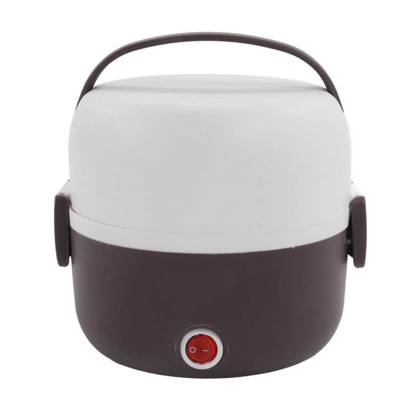 2 Layers Electric Heating Lunch Box Portable Electric Heating Bento Lunch Box Food Storage Warmer Container EU Plug 220V
