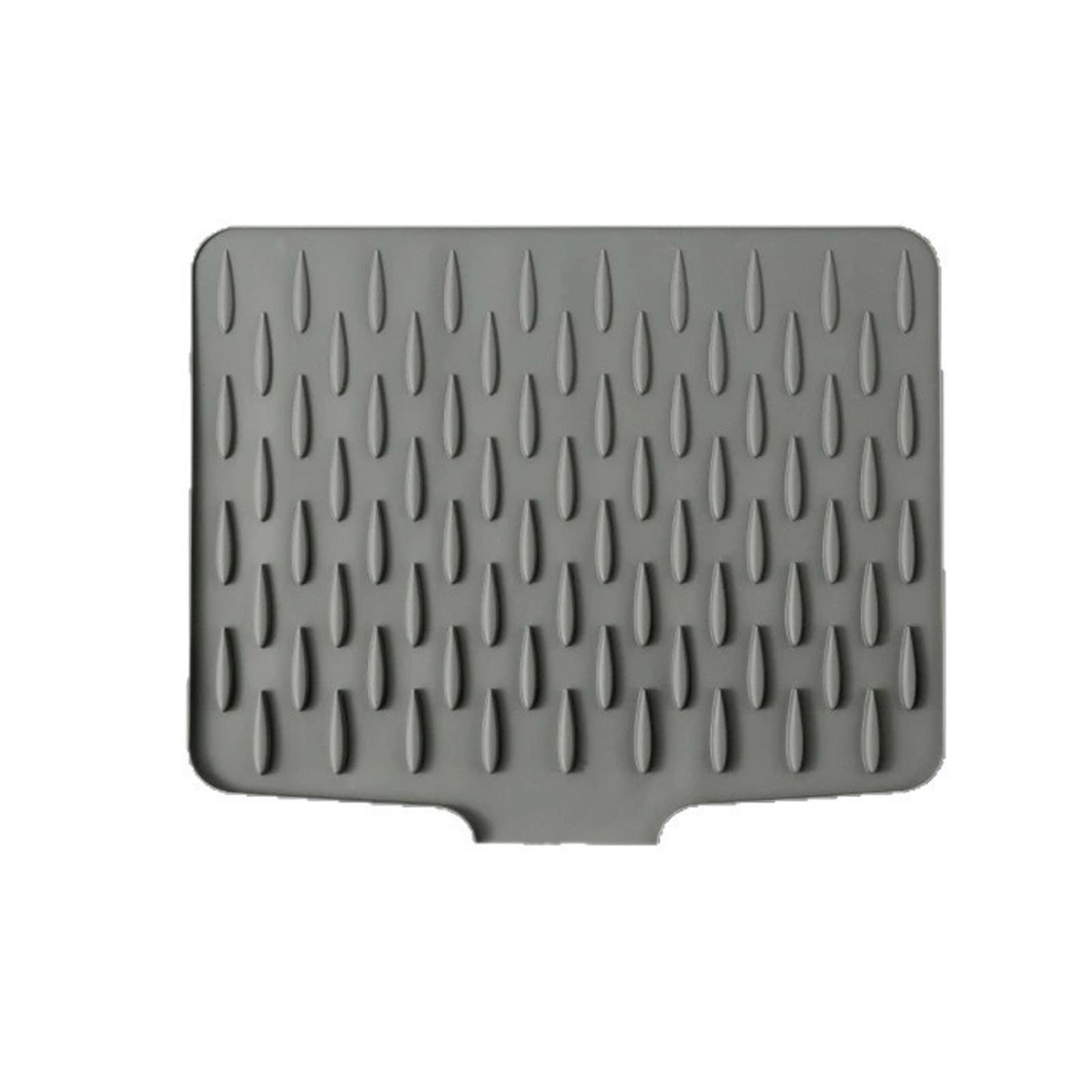 Practical Nonslip Sloped Pot Trivet Leak-Proof Silicone Dish Drainer Heatproof Drying Mat Kitchen Essential 1