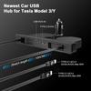 For Tesla Model 3 Y Highland Juniper 2026 45W Quick Charger Expansion Dock Hidden USB Shunt Hub Intelligent Docking Station