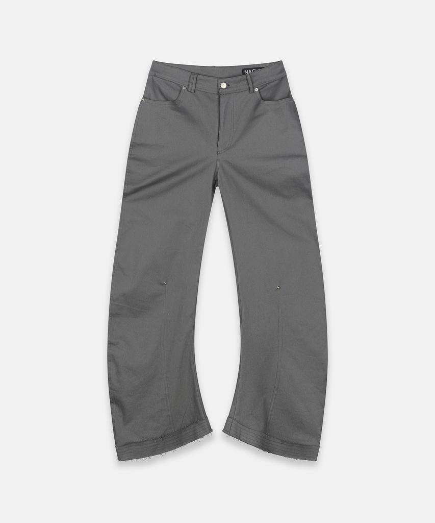 Nash Rawcut Curved Pants (Unisex) Charcoal