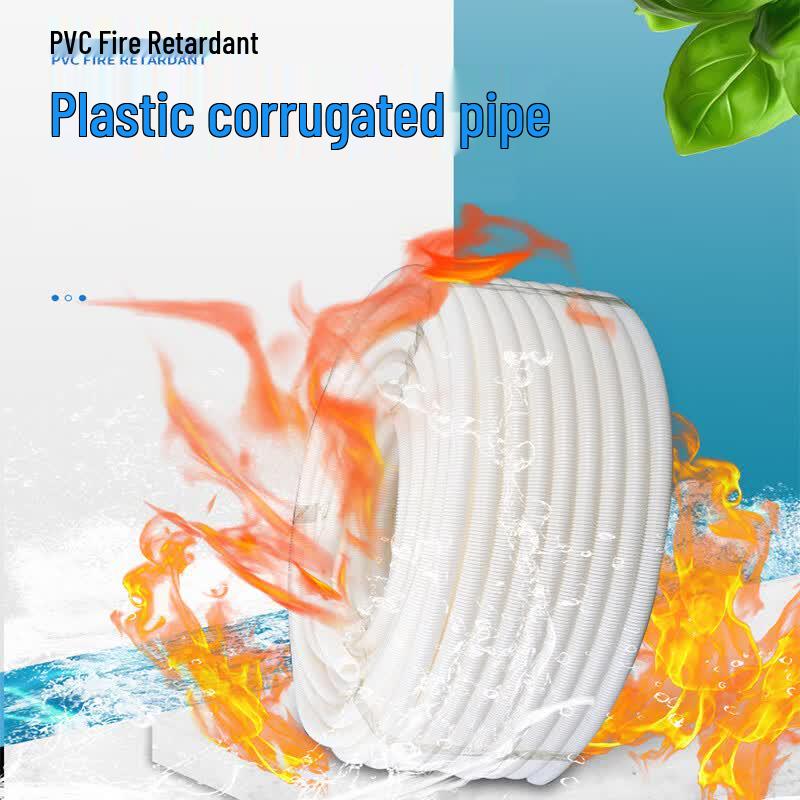 White PVC Corrugated Conduit Hose