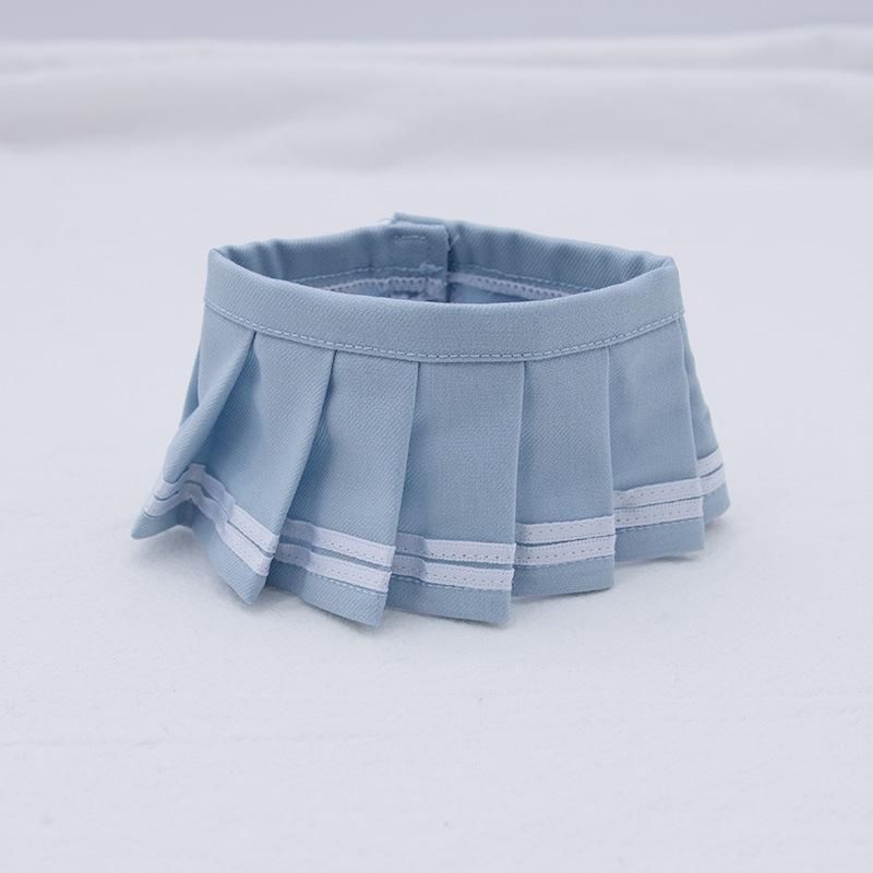 Zestaw ubranek dla lalek Labubu dla lalek V1/V2 Makaronowa plisowana spódniczka JK z aparatem i butami