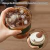 Yousheng Cold Brew Cup with Ice Cube Mold 500ml Portable Coffee Cup Simple Dual-Use Ice Cube Maker Cup for Summer