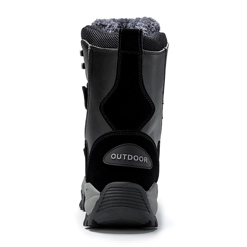 Women's Padded Thickened Warm Hiking Mountaineering Thick Soles Comfortable Waterproof Non-slip Sports and Leisure Production Snow Boots Cotton Shoes