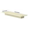 Floor Register Cover, 2 x 10 in Metal Grille with Detachable Sections for Access Around the Center Area and Cleaning
