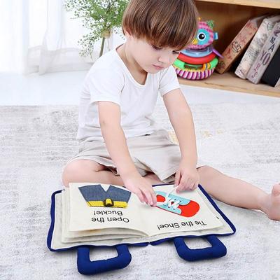 Toys for Kids 1 Year Old Baby Books Learning Education 3D Quiet Fabric Activity Story Book for Toddlers 2 Years Gifts
