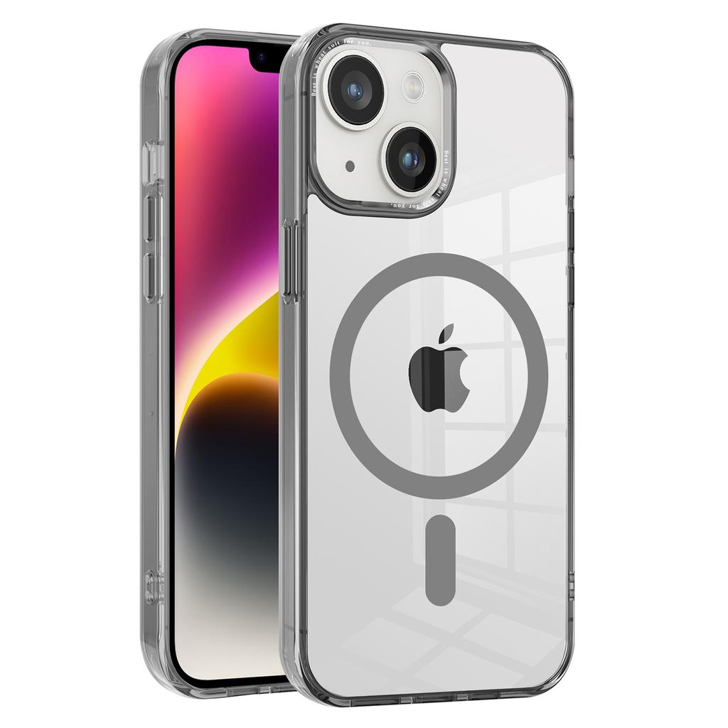 Compatible with MagSafe Phone Case for iPhone 14,Transparent PC+TPU Magnetic Phone Cover