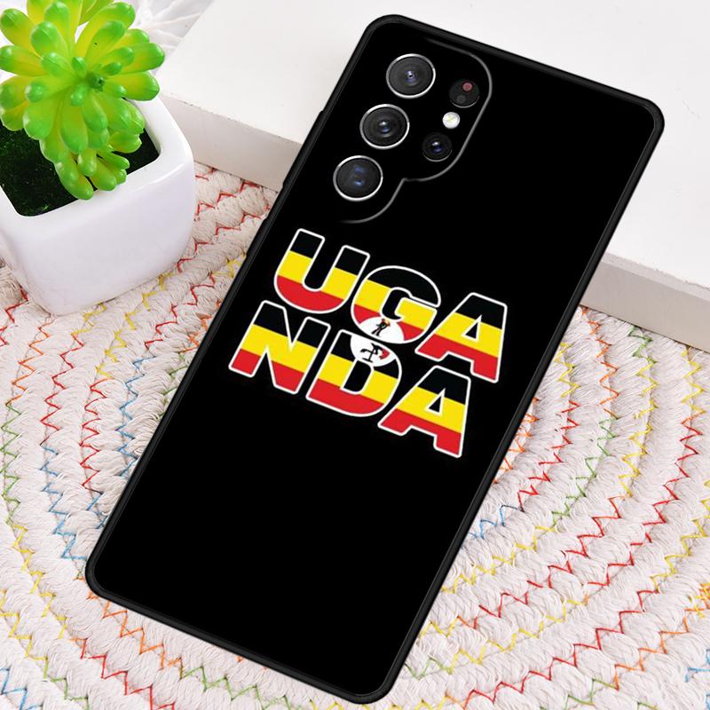 Uganda Flag TPU Phone Case For Samsung Galaxy note 10 pro S26 S25 S24 S23 S22 Ultra Plus S21 FE S20 Shockproof Cover