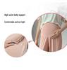 Fashionable Plus Size Maternity High-Waisted Ice Silk Summer Pants with Tummy Support