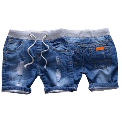 boy ripped jean shorts