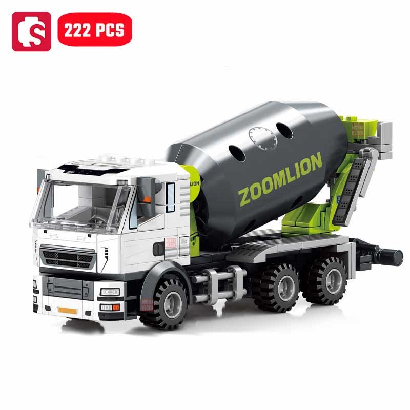 

SEMBO Engineering Vehicle Assemblage Building Blocks Kits MOC Excavator Mixer Truck Model Bricks DIY Educational Toys Boys Gifts