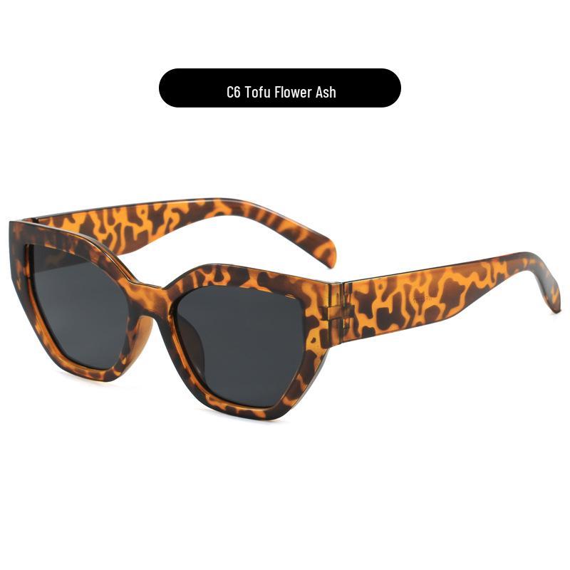 Cat Eye Irregular Sunglasses: Trendy Retro Avant-garde Glasses for Women As Pictured