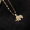 Retro Exquisite Elephant Stainless Steel Necklace Suitable For Summer Travel And Fashionable Zircon