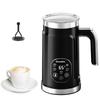 Electric 5 in 1 mixer with upgraded touch screen LED display - Hot and cold milk frother thermos for lattes