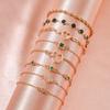 Simple Style 8pcs/set Bracelet Heart Geometric Elegant for Daily  Party Wear Rhinestone Accents Fashion Set Layered Jewelry Ladies'