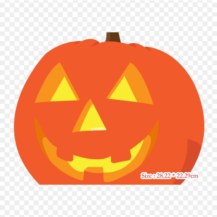 

Фонарь Джека Хэллоуина Фонари Джека О Утюг на теплопередаче Печать Виниловые нашивки Наклейка для одежды DIY Аппликации Моющиеся нашивки