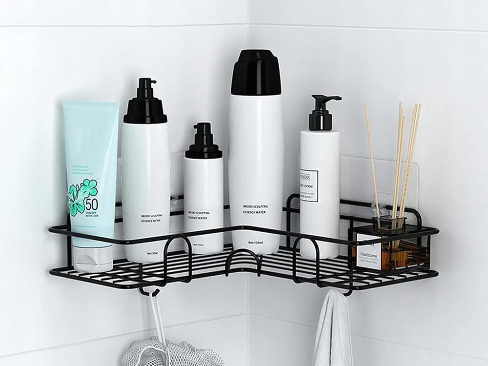 Corner Bathroom Shelf Cy-0111 Black (40) Gab_A