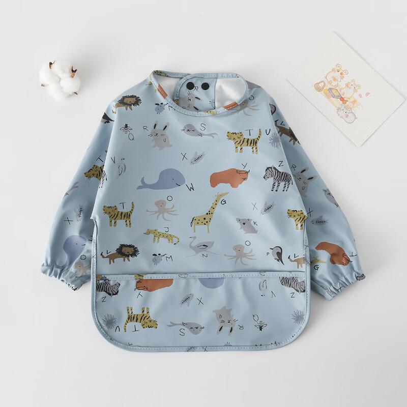 Baby Long-Sleeved Waterproof Apron Bib