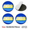 BBS Metallböjd Yta Bilfälgslock Dekaler 4ST 56mm 60mm 65mm 70mm BBS Däcknavsdekal Röd Guld Svart Silver