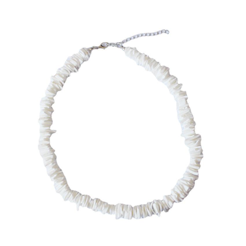 European & American Retro Crushed Shell Necklace - Versatile Handmade Style