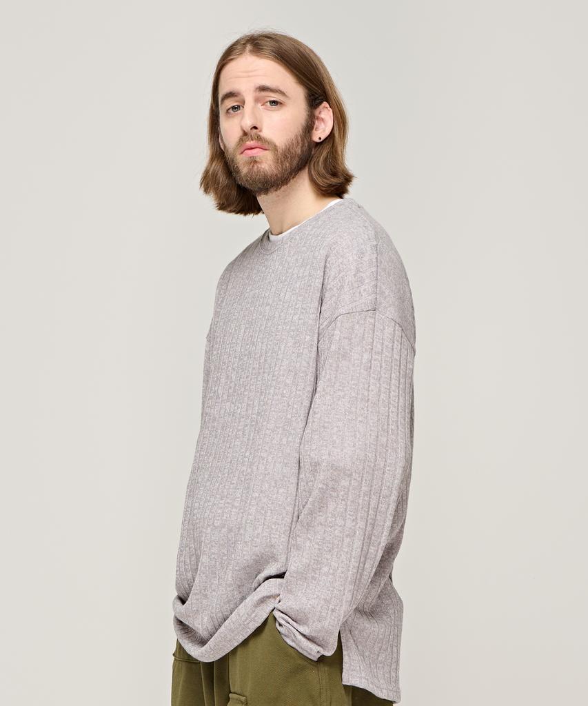 CARGOBROS Cb Ribbed Round Over Knit (Grey)