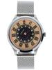 VELOCE VL000SSBG Automatic Rotating Disc Made In Milanese Retro Vintage Design Men's Watch, Italy, Bracelet, [Official Import]