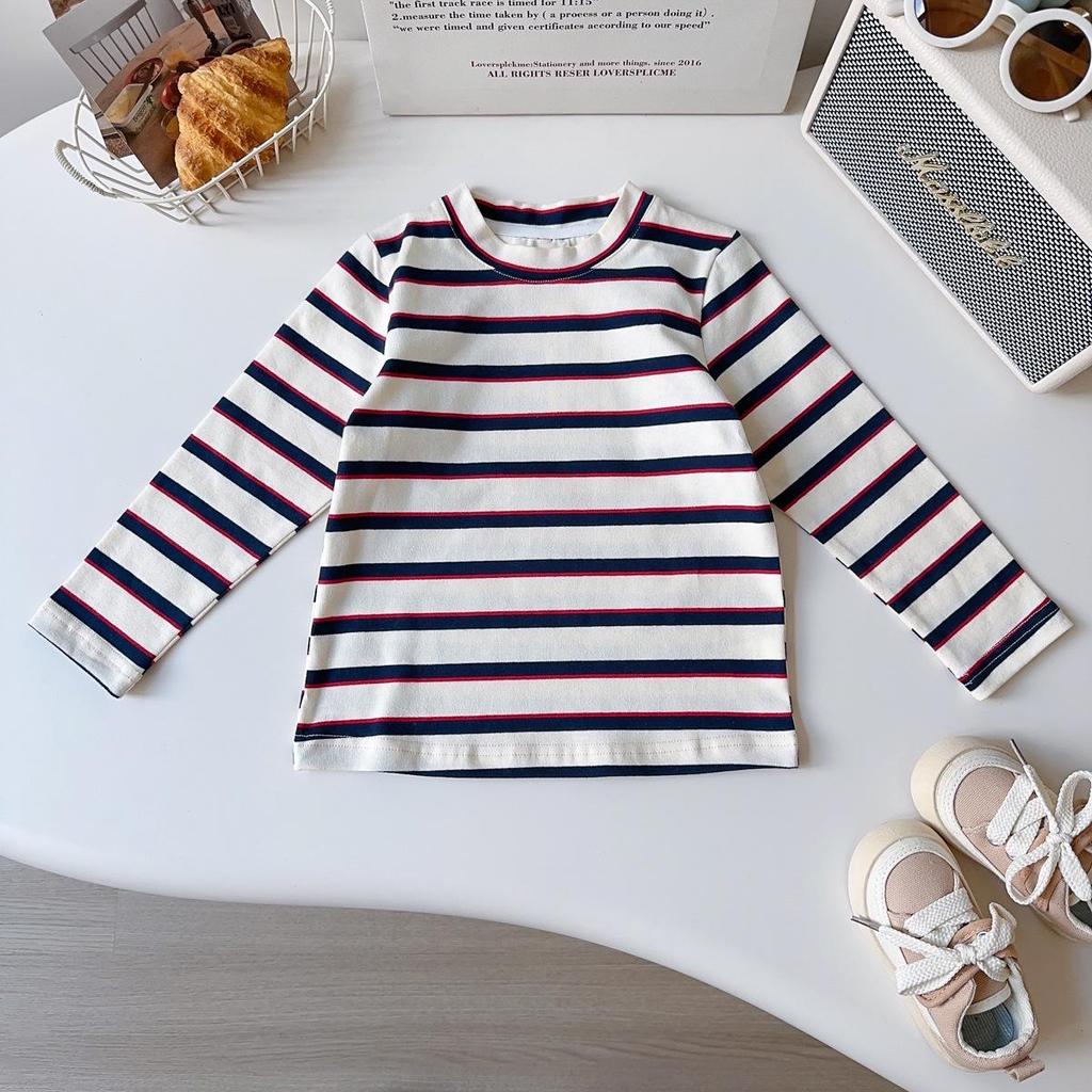 Girls' Rabbit Police Officer 2-Piece Set: Striped Shirt & Suspender Skirt for Casual Wear (Style AQB039)