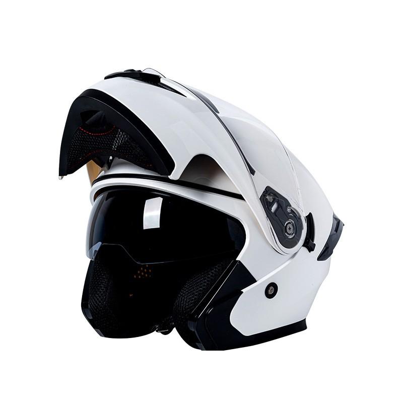 Full Face Motorcycle Helmet Men Women Lightweight Anti-Cold Dual Visor DOT Certified