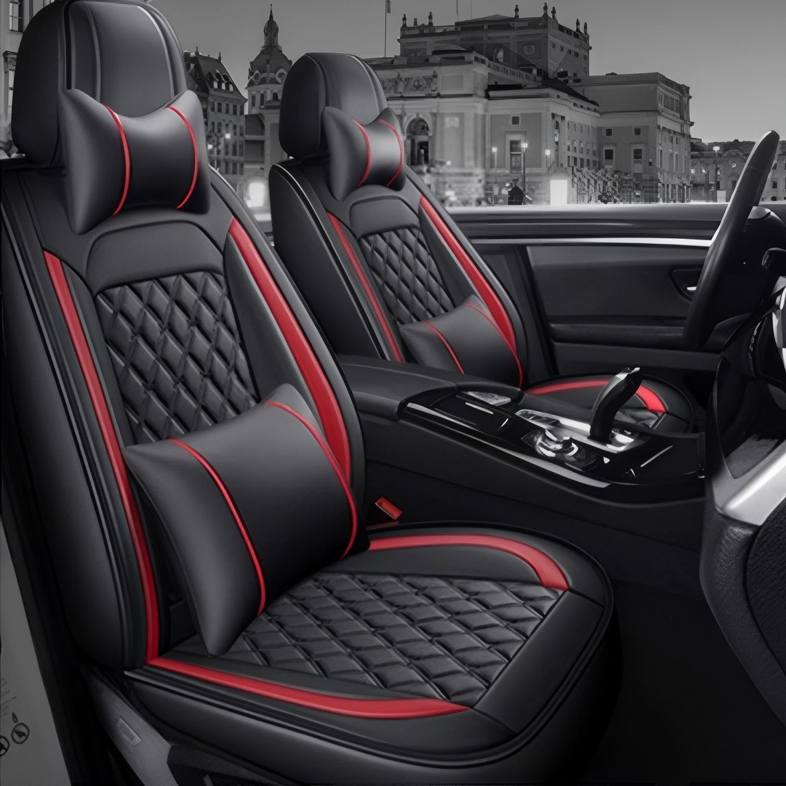 

Чехол на сиденье автомобиля Toyota Harrier 80 Series 60 Series 30 Series, Новый 5 местный, Comes with a pillow чёрный