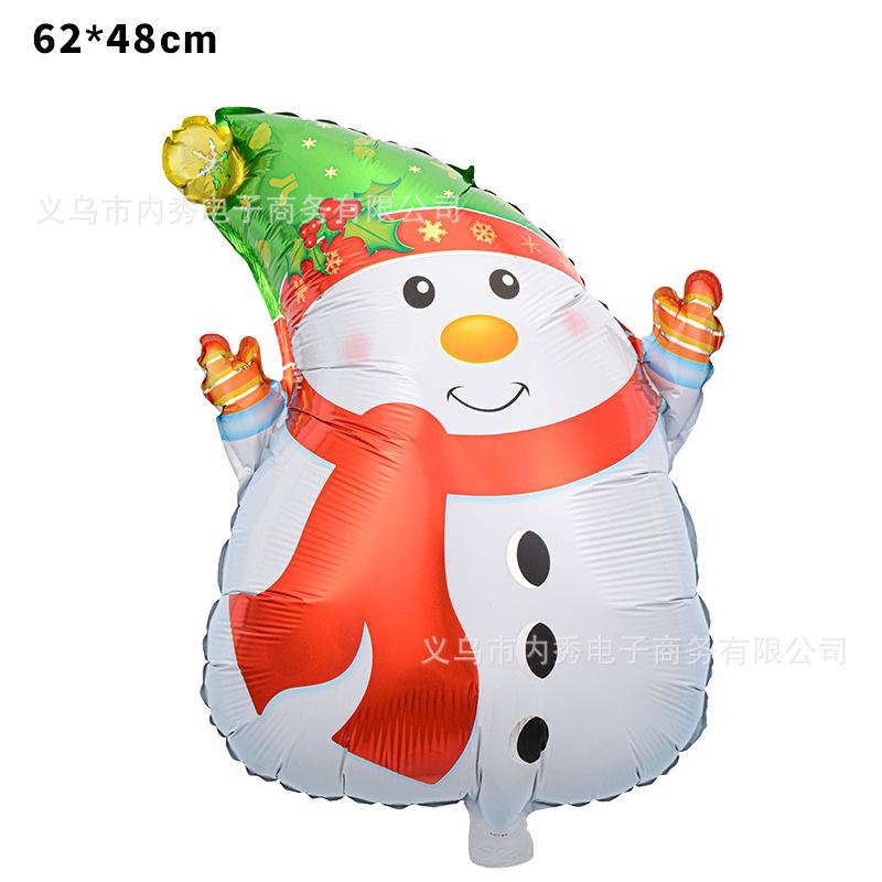 Christmas Balloons Special-Shaped Aluminum Film Balloons Santa Claus Merry Christmas Arrangements Christmas Eve Decorations