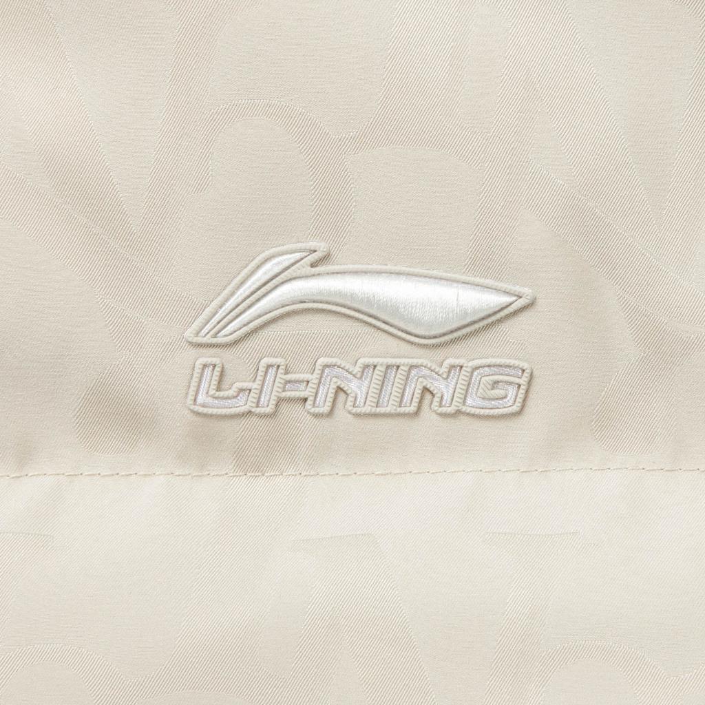 LiNing Sports Trend Series Stand Collar Zipper Color Block Down Jacket Unisex Outerwear AYMV493-1