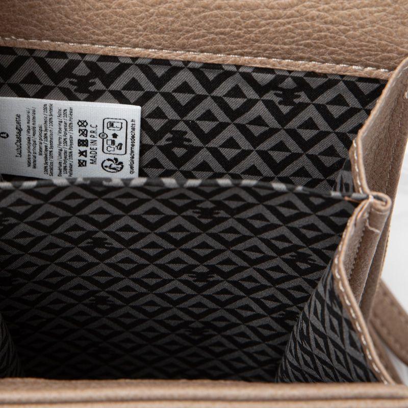 Pochette à rabat 12x19x5cm pour portable avec logo dorée anse amovible Femme LULU CASTAGNETTE