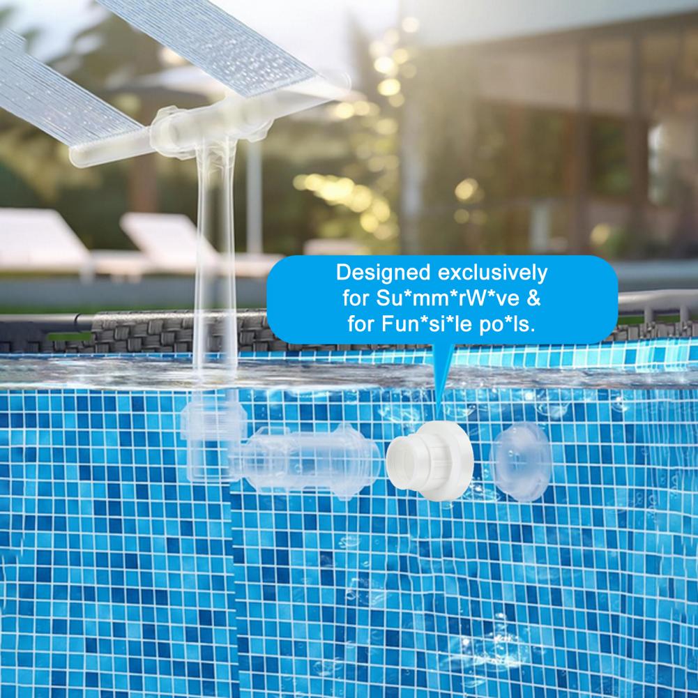 Brunnenverbinder Universell passend für oberirdische Pool-Brunnenadapter mit hoher Haltbarkeit Schnelle Montage für Solar-Brunnenleuchten