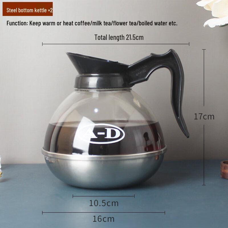Qiwei Ceramic French Press Coffee Maker with Stainless Steel Base