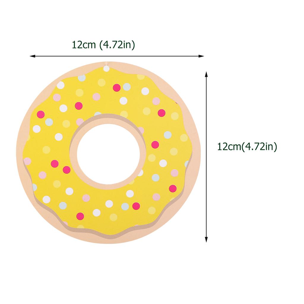 24 Pcs Swiral Donut Spiral Decor Party Favors Props Donuts Pendants Child Cake Decoration
