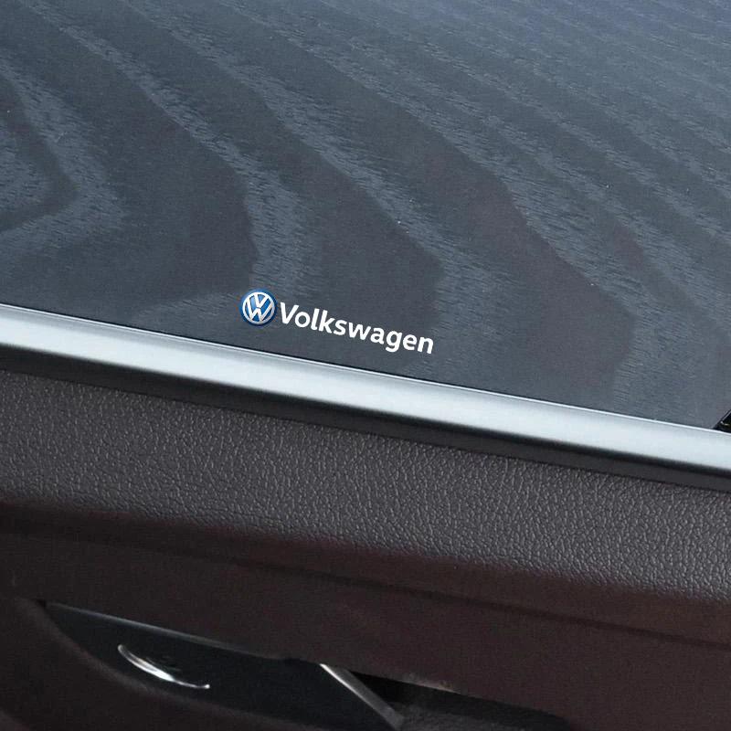 5/10pcs Car Interior Sticker Central control Decals Emblem Badge Car Styling For Volkswagen VW GTI Rline Golf Polo Passat Tiguan