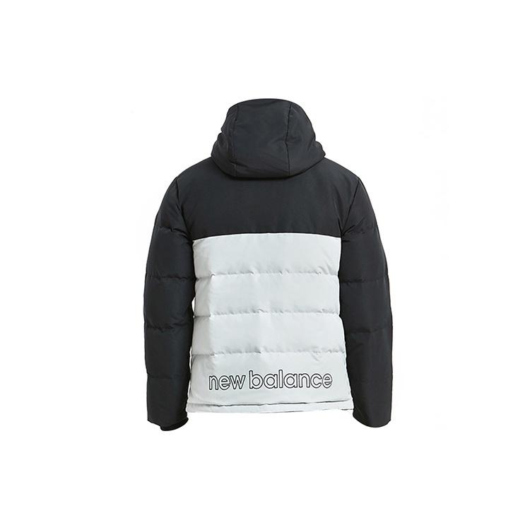 New Balance Windproof Lifestyle Down Jacket Asia Sizing 'Black White' Men's AMJ93551-LAN
