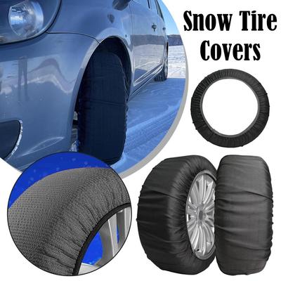 Capa de Pneu de Carro Meias de Neve Meias Antiderrapantes para Pneus Pano Têxtil Antiderrapante Inverno Pneu Anti Escorregamento de Carro Capa de Inverno G7B8