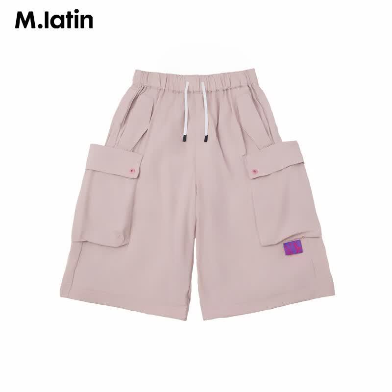 M.Latin Boys' Quick-Dry Color-Block Cargo Shorts