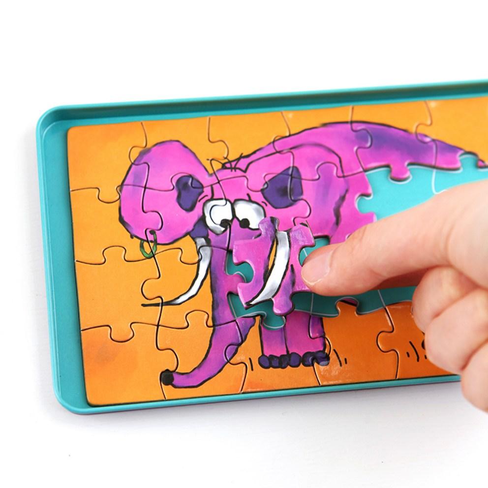 Denksportaufgaben Lila Kuh Magnetisches Puzzle Brettspiel