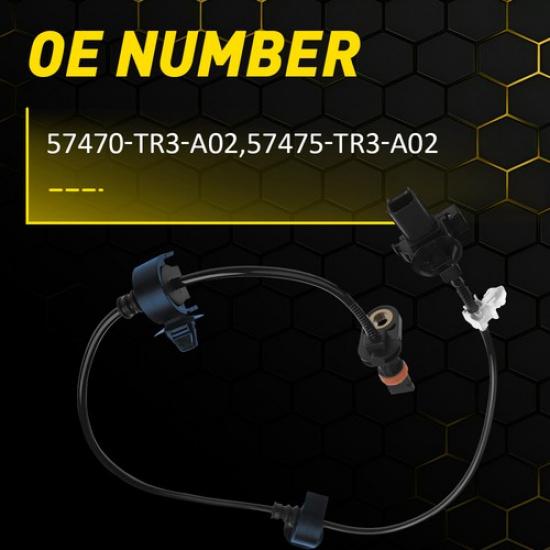 1 Set Rear ABS Wheel Speed Sensor For Honda CIVIC 2012 20013 2014 2015 57470-TR3