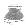 Plaid Print Large Brim Sun Hat Foldable Breathable Sun Protection Hats Pastoral Style Anti-UV Summer Fisherman Cap Travel