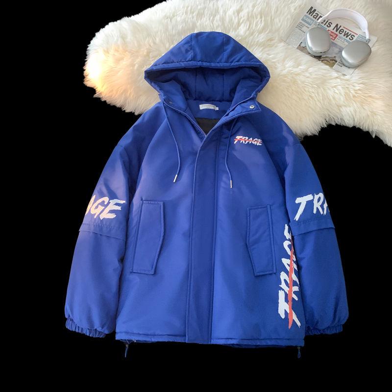 Women's Winter Fleece-Lined Cotton Jacket - Suede, Loose Fit, Y2K Style