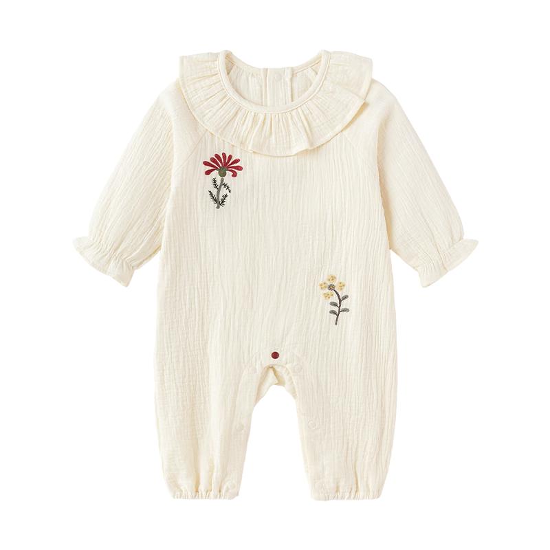Babylove Girls  Ruffled Collar Cotton Bodysuit 73