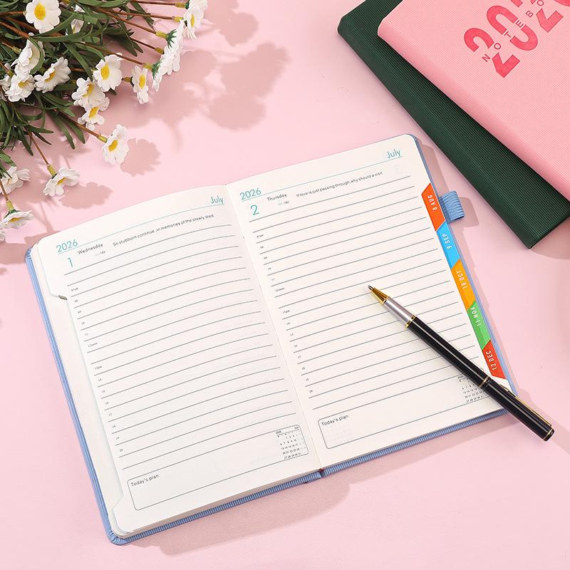 2026 English-Spanish Daily Planner & Business Notebook