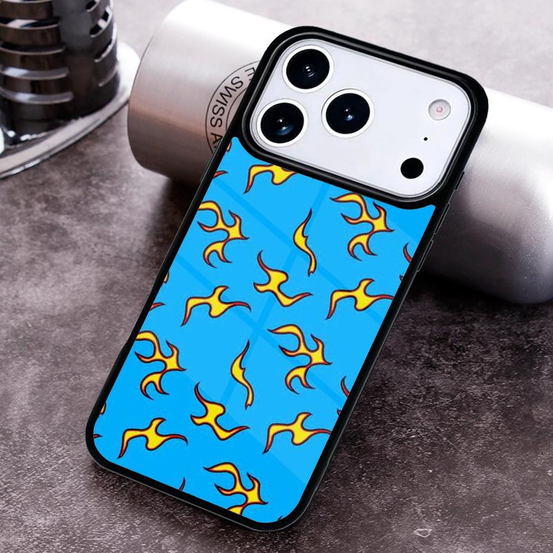 Cool Flame Colorful Pattern Phone Case For iPhone 17 16 15 14 13 12 11 Pro Max Plus 17Air Soft Silicone Cover