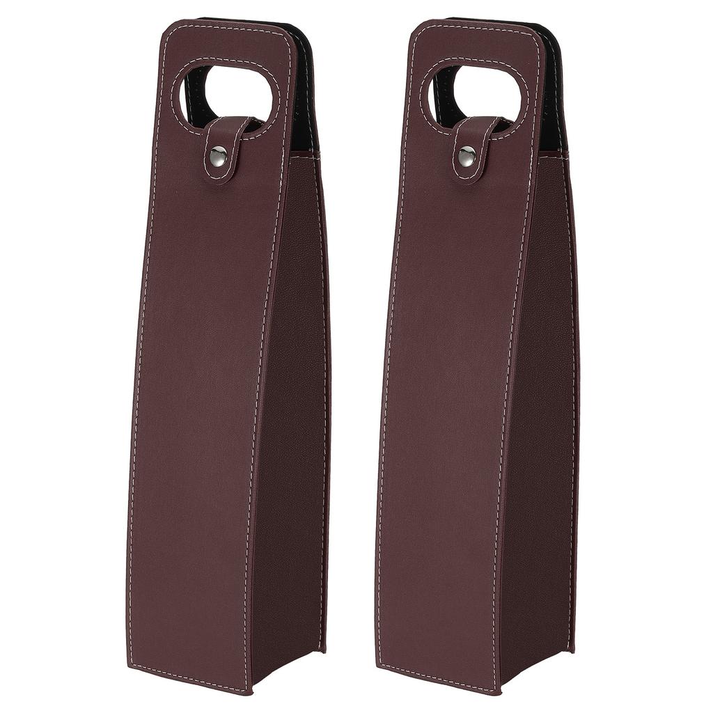 1/2pcs Wine Gift Bag Wine Bag Reusable Leather Wine Tote Carrier Wine Bottles Portable Champagne Gift Bags for Party Wedding