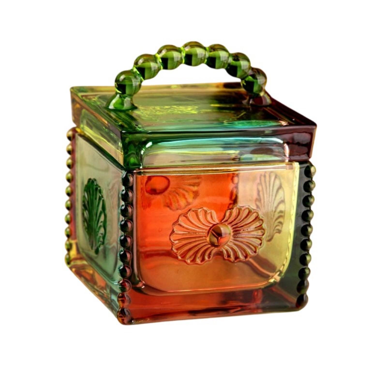 Premium Kitchen Storage Jar In Unique Square Designs With Visible Embossed Texture Decorative Candies Jar Storage Container