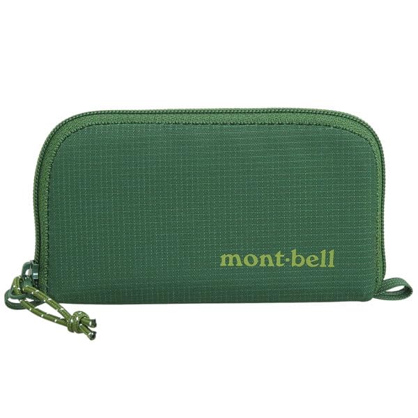 Montbell Mini Zip Wallet, 1133373 (Green, GN), for Men and Women, with Coin Purse